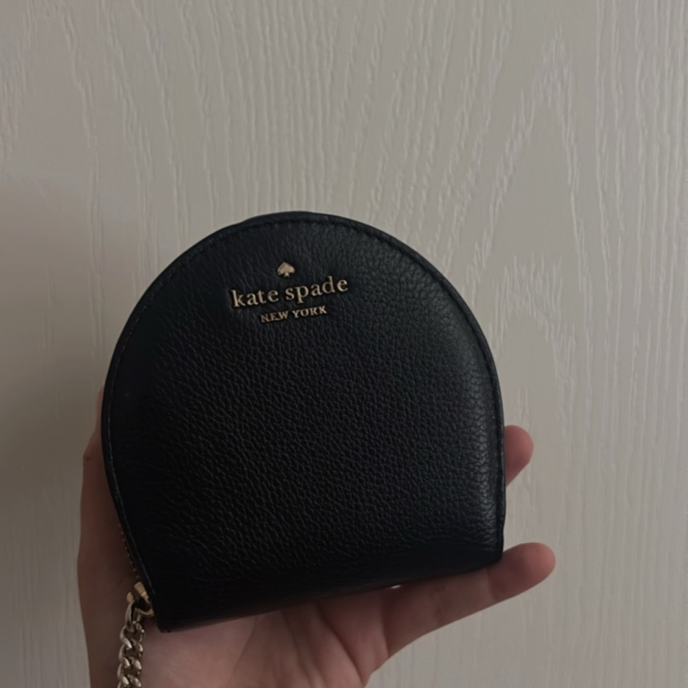 Kate Spade Black Wallet Compact Leather Design